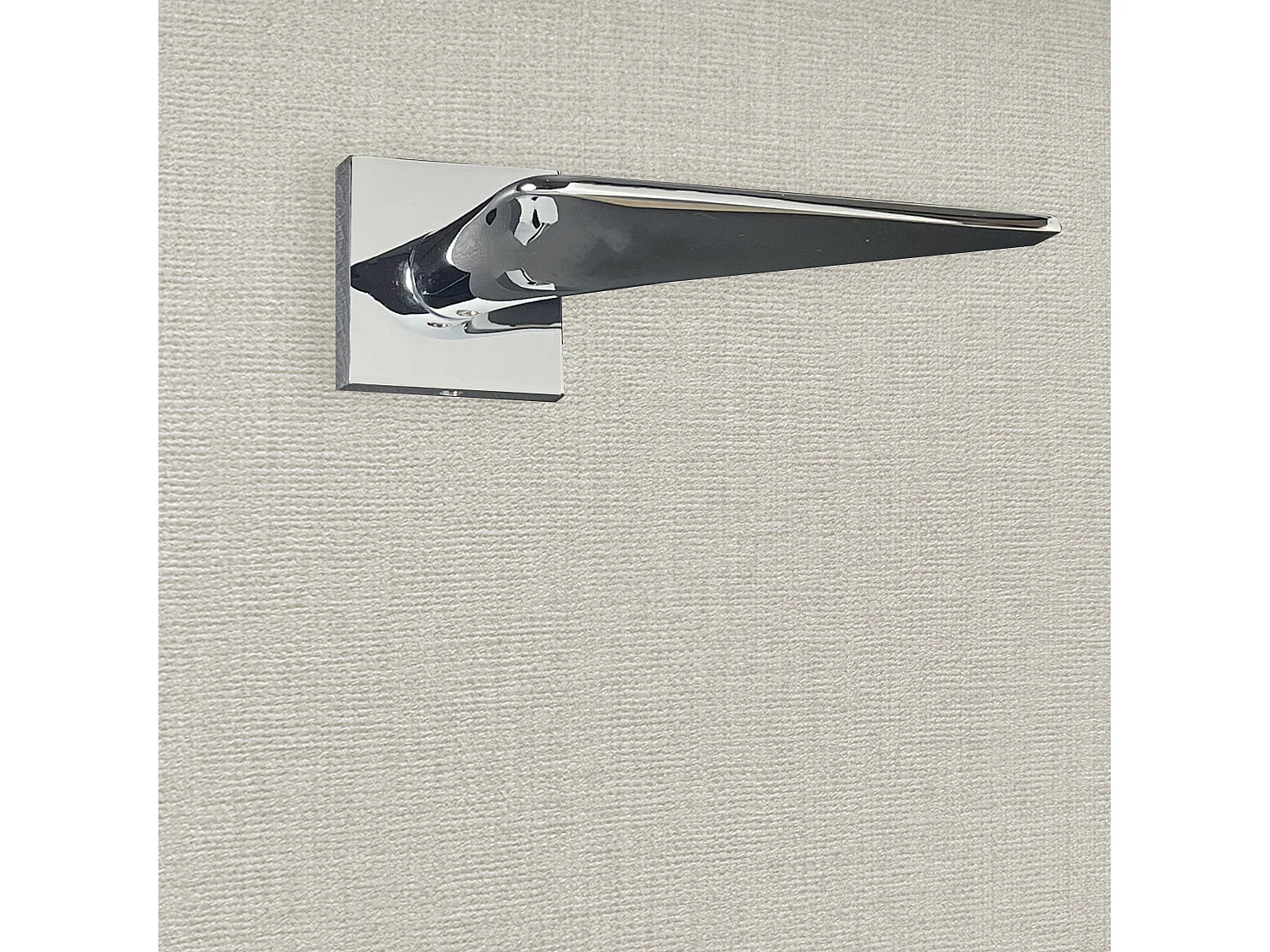 Poignée de porte design finition aspect chrome brillant Andrea - KATCHMEE - KatchMee