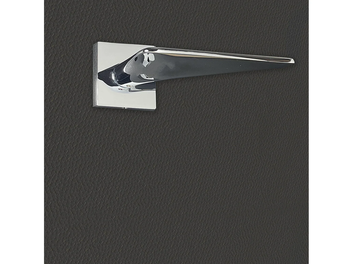 Poignée de porte design finition aspect chrome brillant Andrea - KATCHMEE - KatchMee