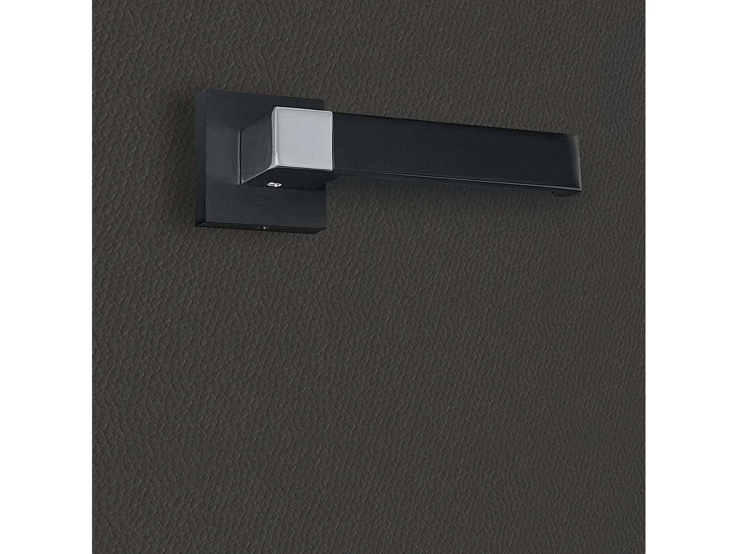 Poignée de porte design finition aspect noir et chrome brillant Valentina - KATCHMEE - KatchMee