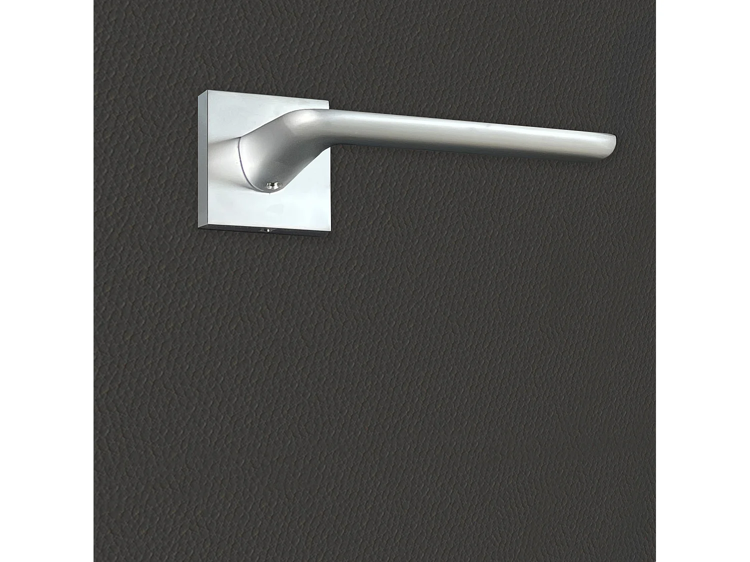Poignée de porte design finition aspect chrome mat Agata - KATCHMEE - KatchMee