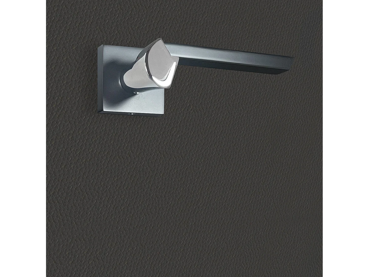 Poignée de porte design finition aspect noir et chrome brillant Melissa - KATCHMEE - KatchMee