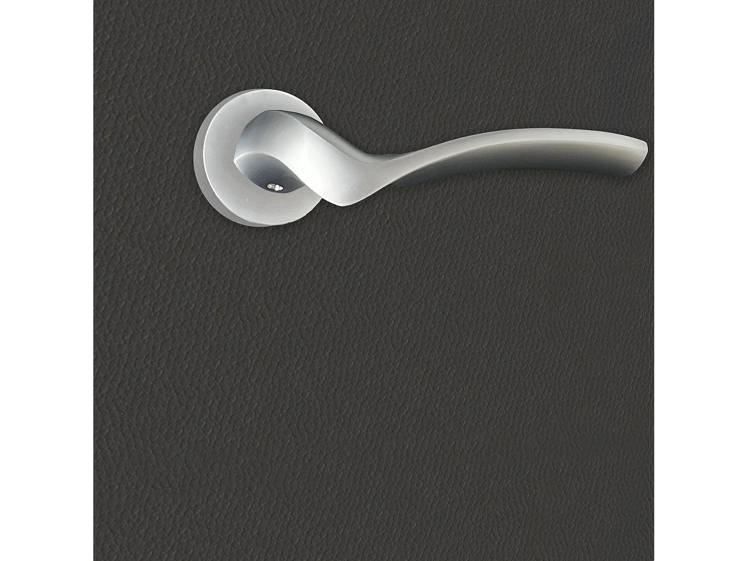 Poignée de porte design finition aspect chrome mat Carla - KATCHMEE - KatchMee