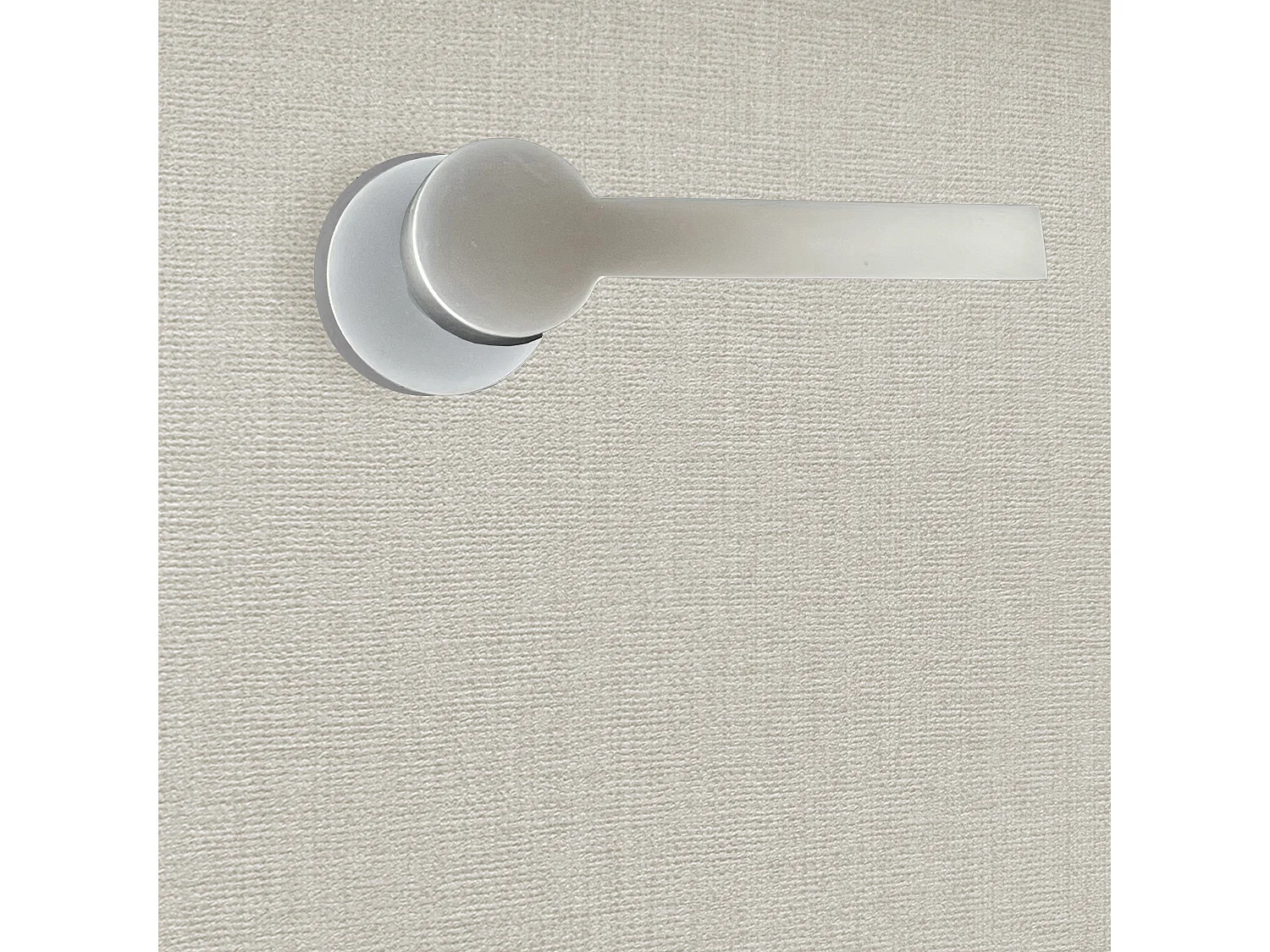 Poignée de porte design finition aspect chrome mat Marina - KATCHMEE - KatchMee