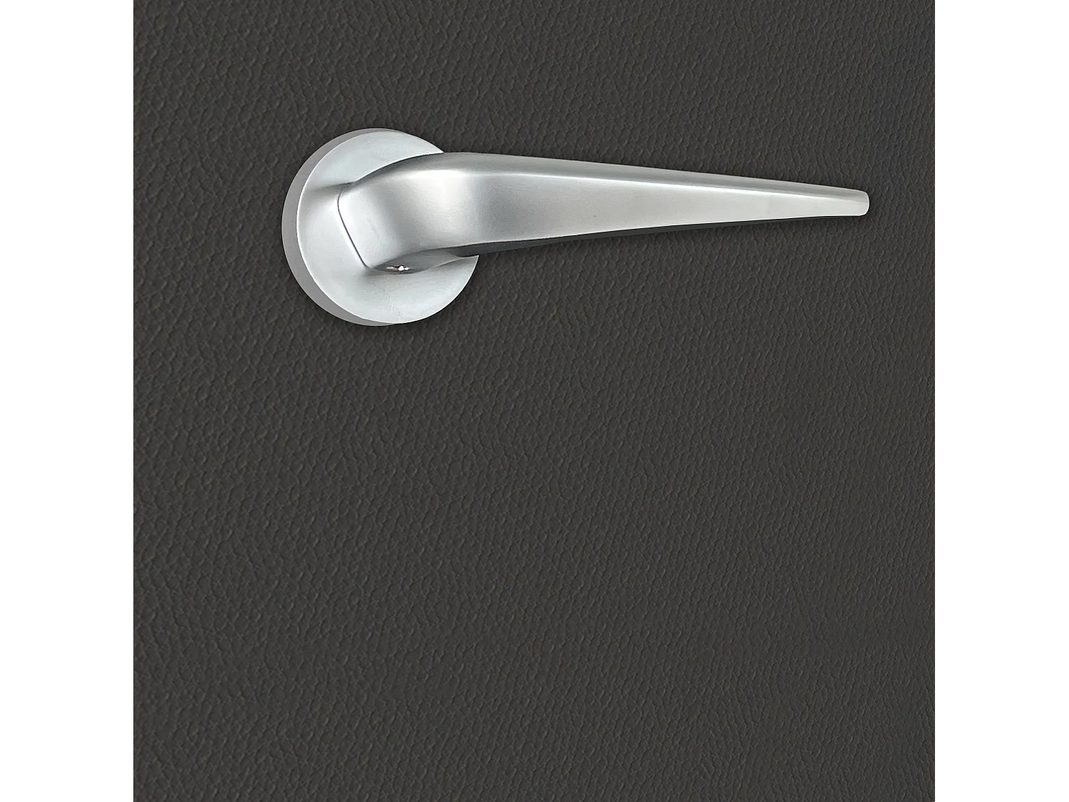 Poignée de porte design finition aspect chrome mat Alissia - KATCHMEE - KatchMee