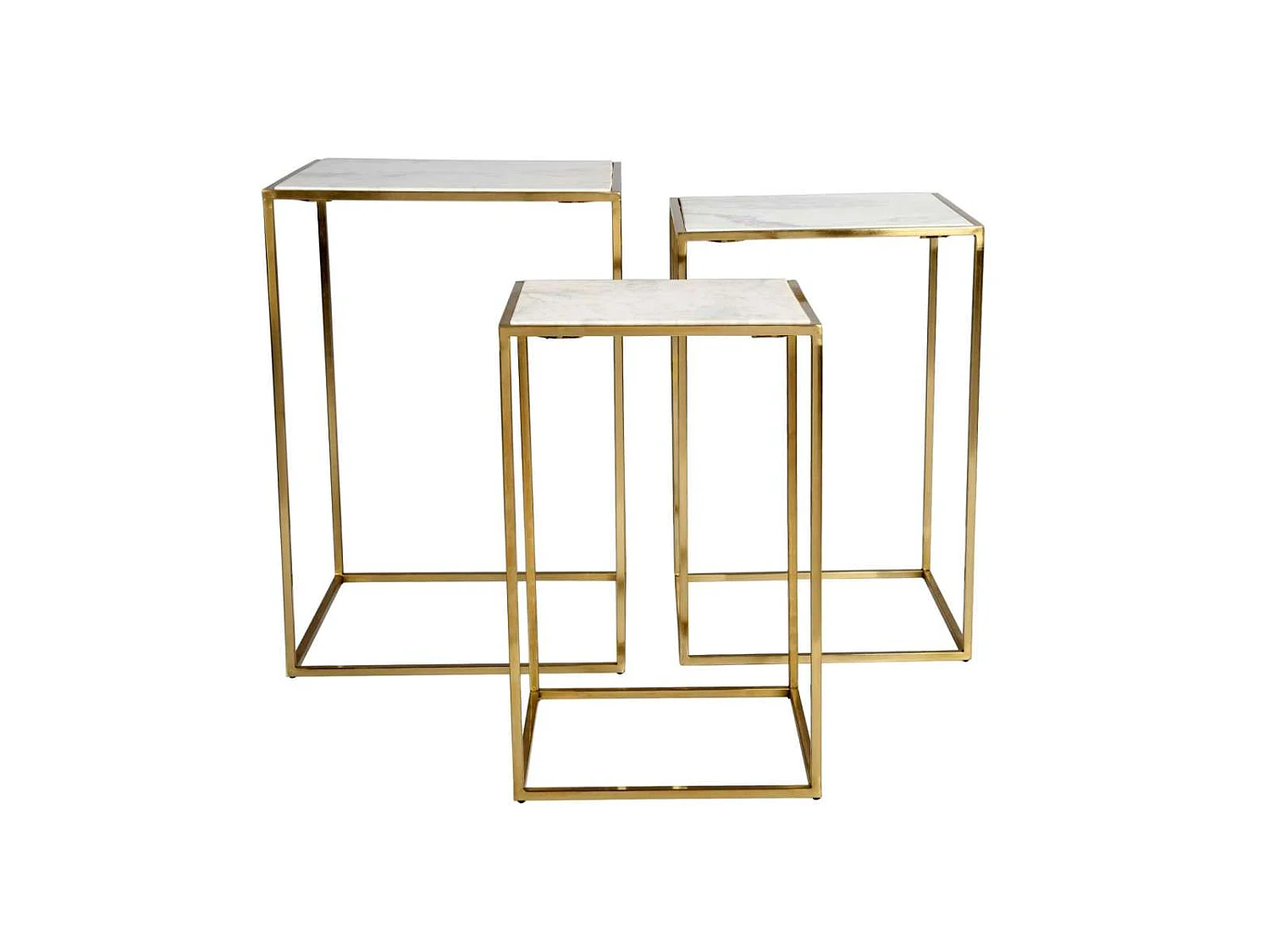 Tafelset 35,5x35,5x56 cm wit Avola AV2130-38