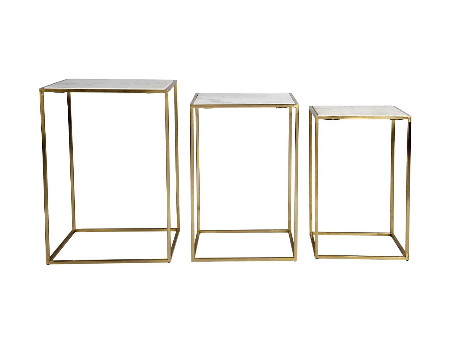 Tafelset 35,5x35,5x56 cm wit Avola AV2130-38