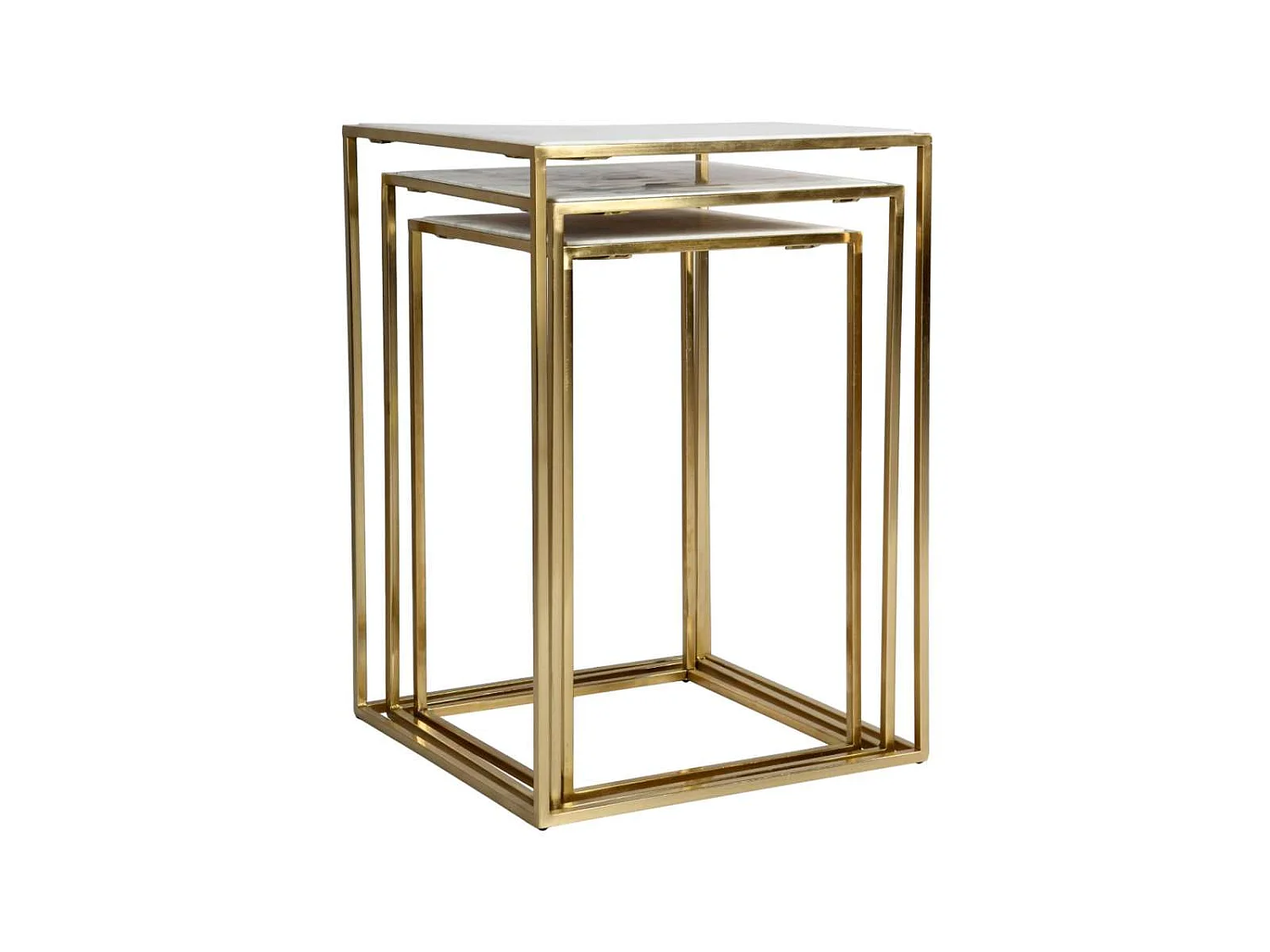 Tafelset 35,5x35,5x56 cm wit Avola AV2130-38