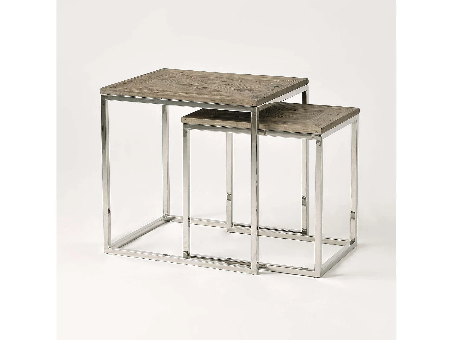 Table set 55x55x45 cm brown glamour gl1538/39