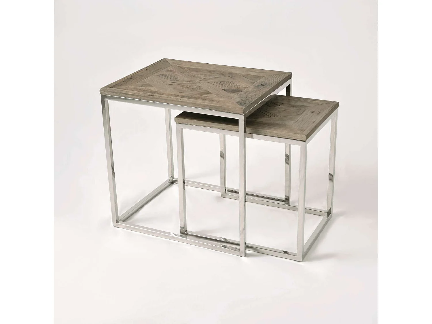 Table set 55x55x45 cm brown glamour gl1538/39