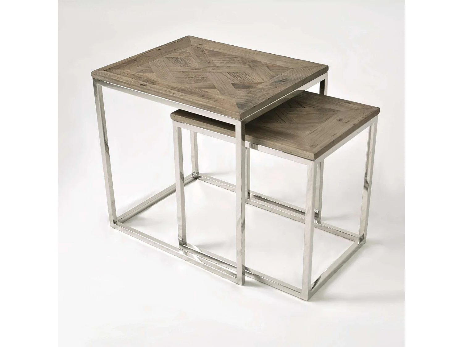 Table set 55x55x45 cm brown glamour gl1538/39