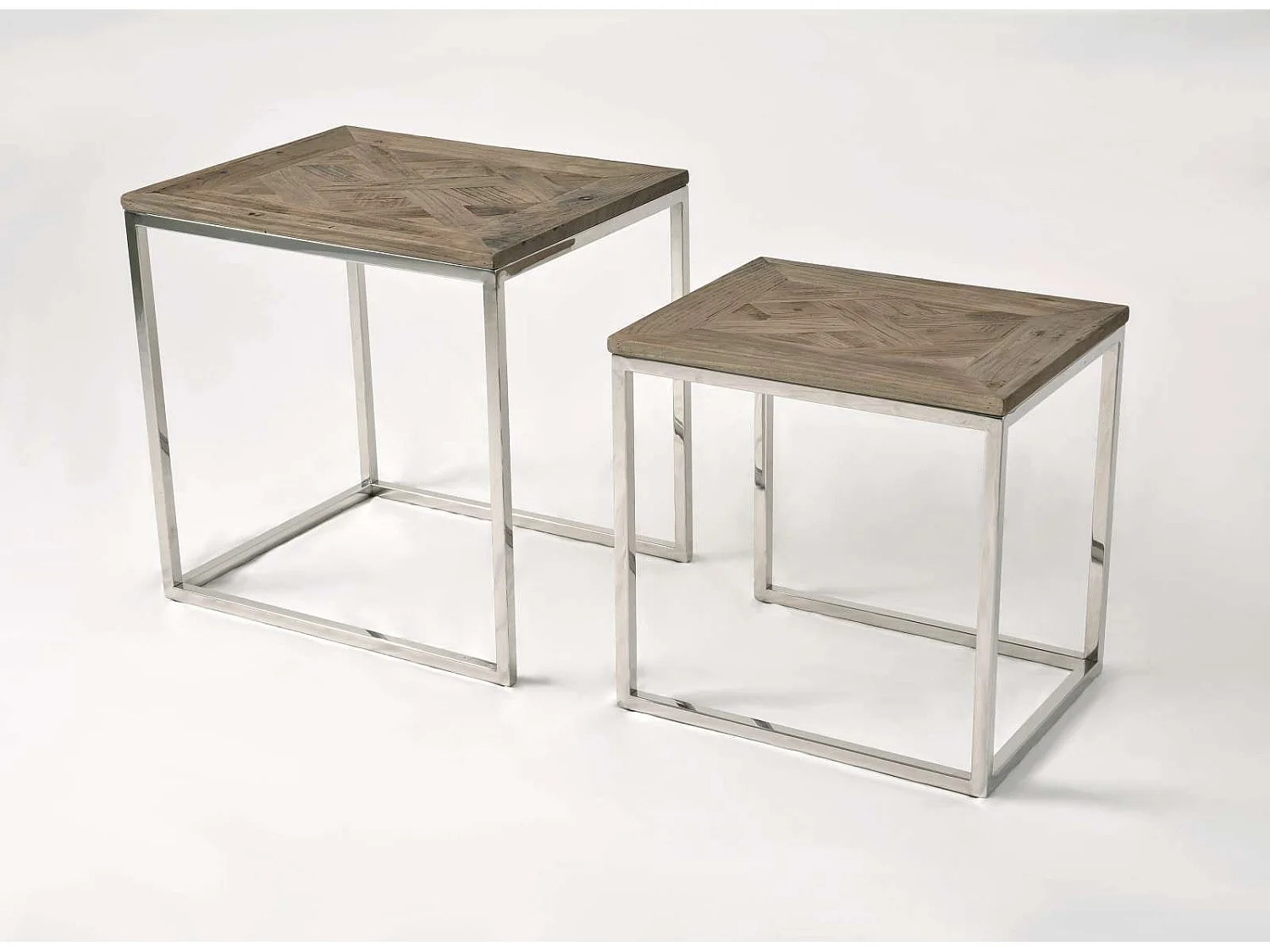 Table set 55x55x45 cm brown glamour gl1538/39