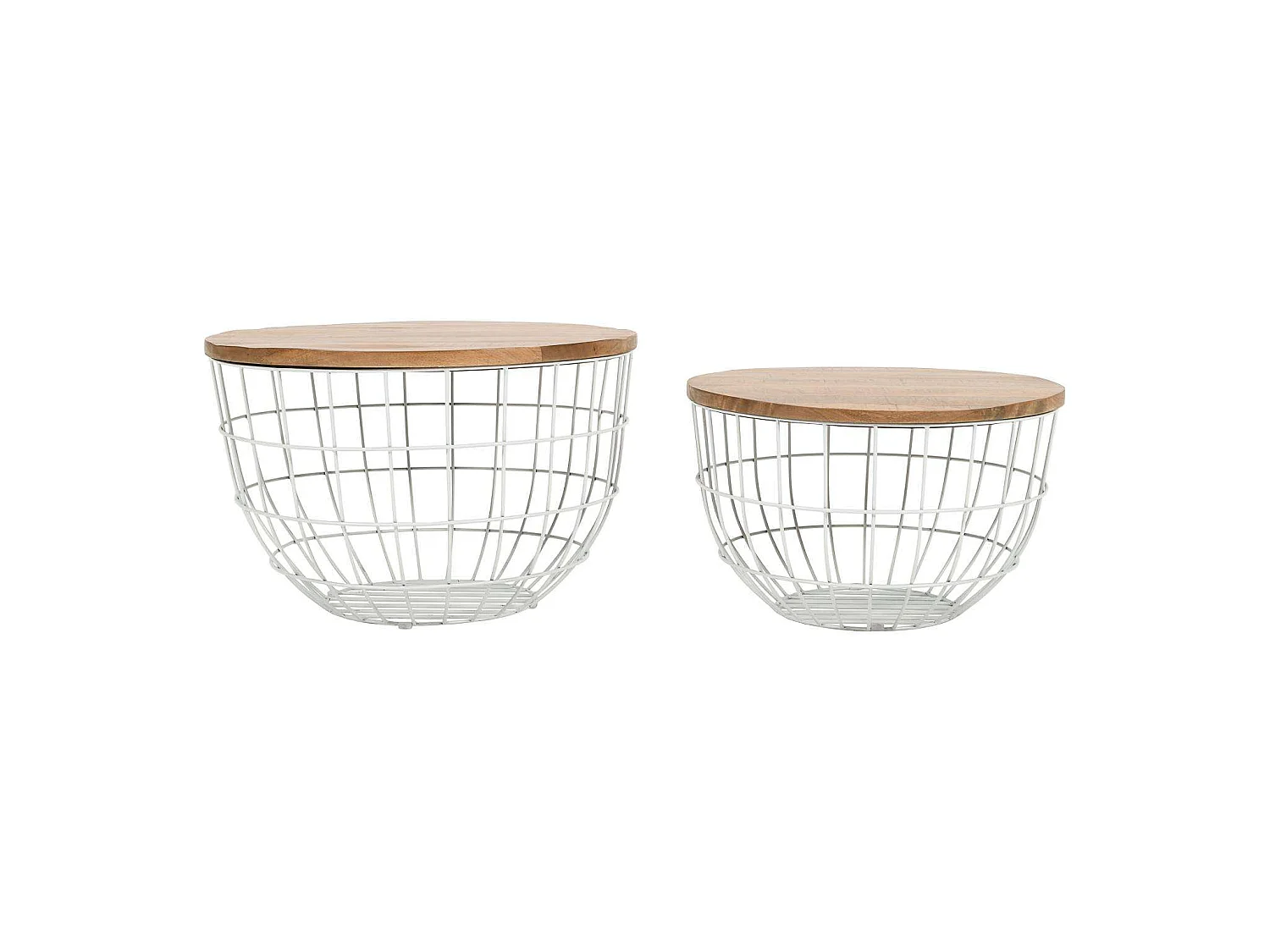 Table set White natural avola av2330-26 76x48.5x76 cm