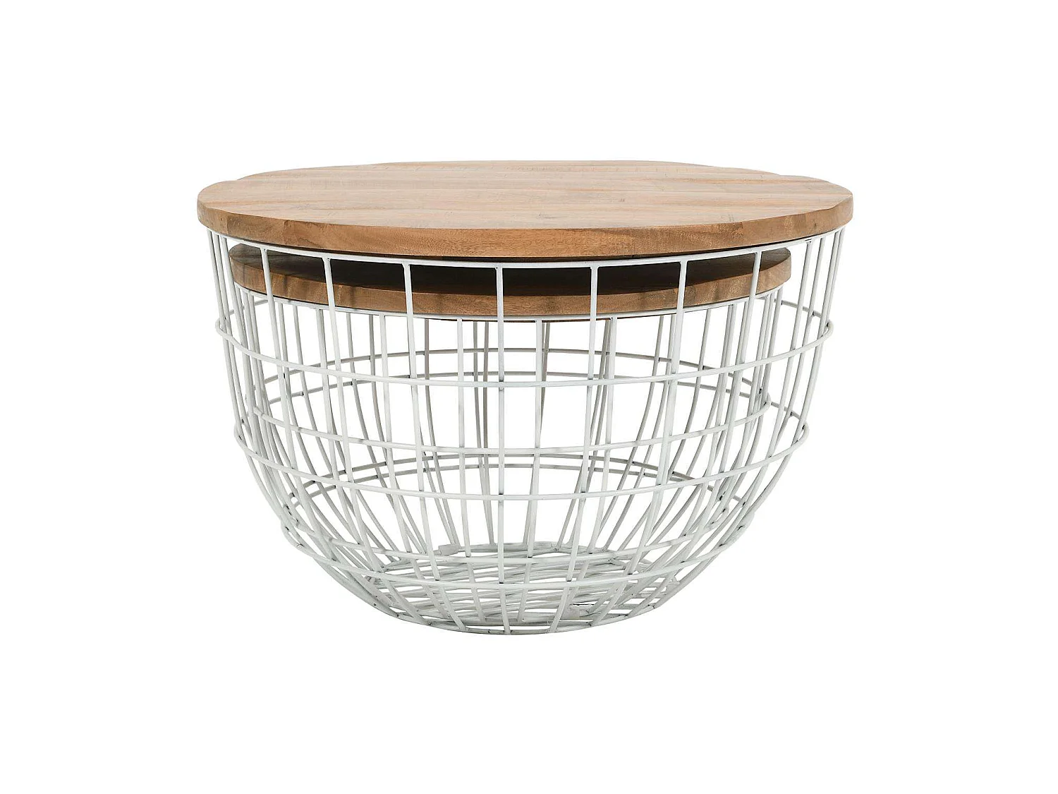 Table set White natural avola av2330-26 76x48.5x76 cm