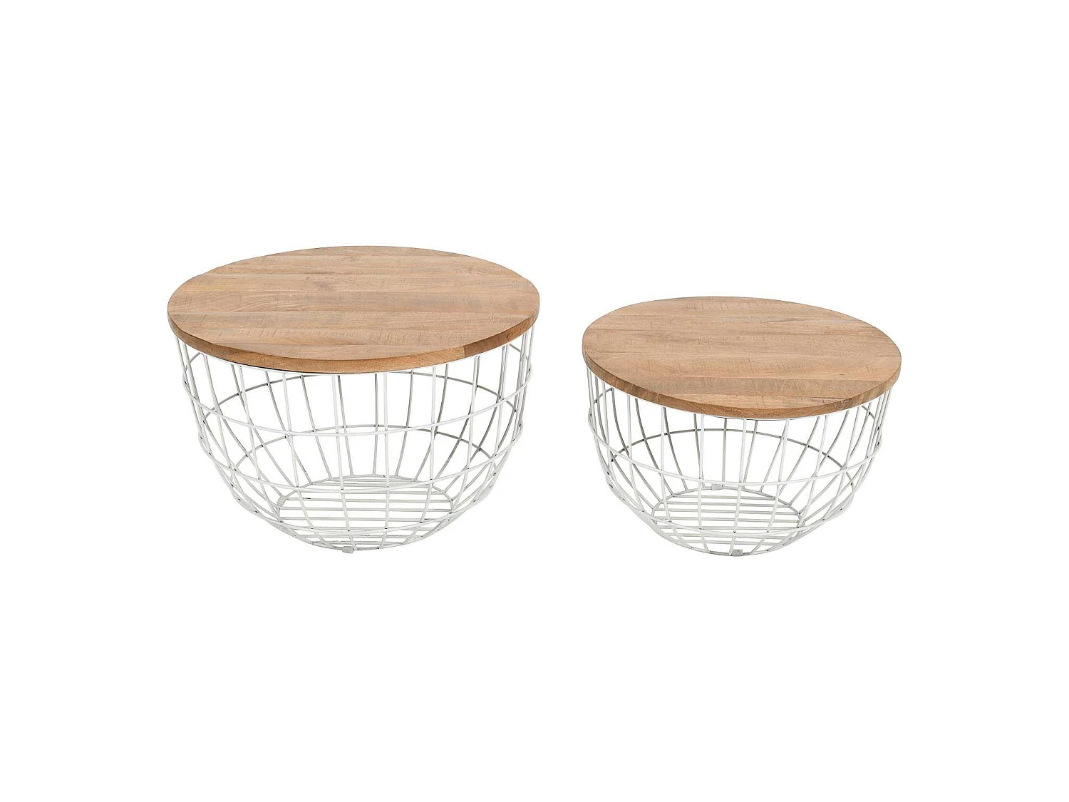 Table set White natural avola av2330-26 76x48.5x76 cm