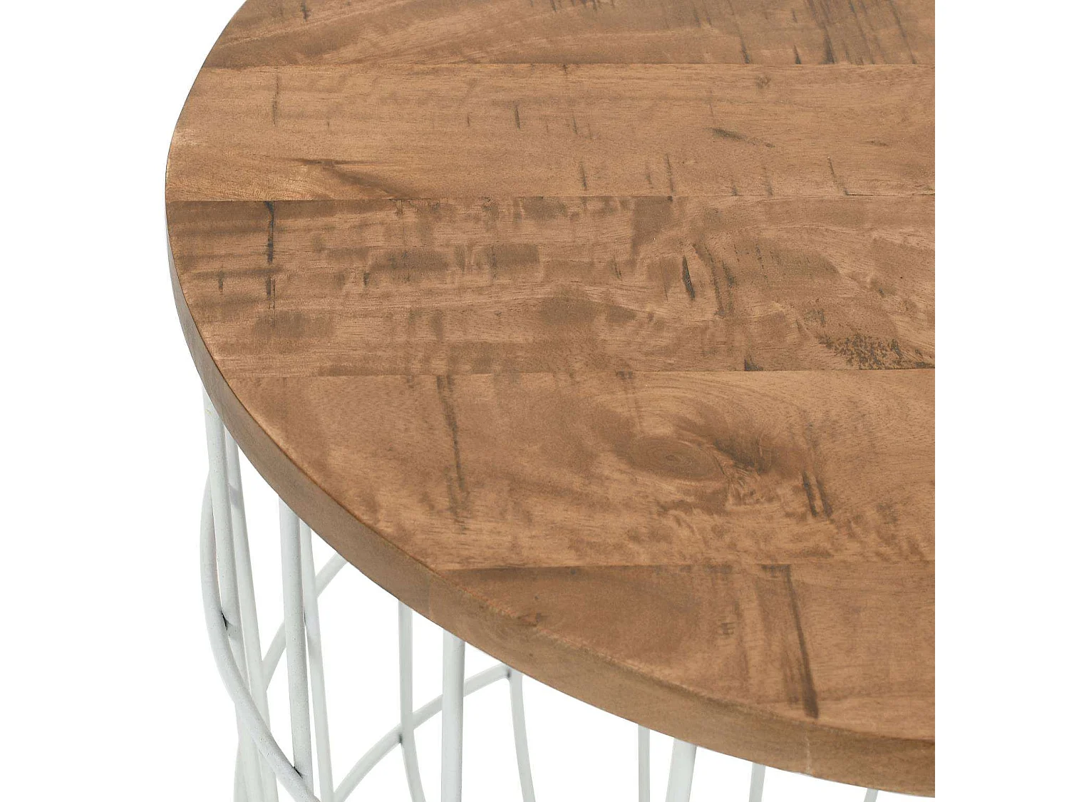 Table set White natural avola av2330-26 76x48.5x76 cm