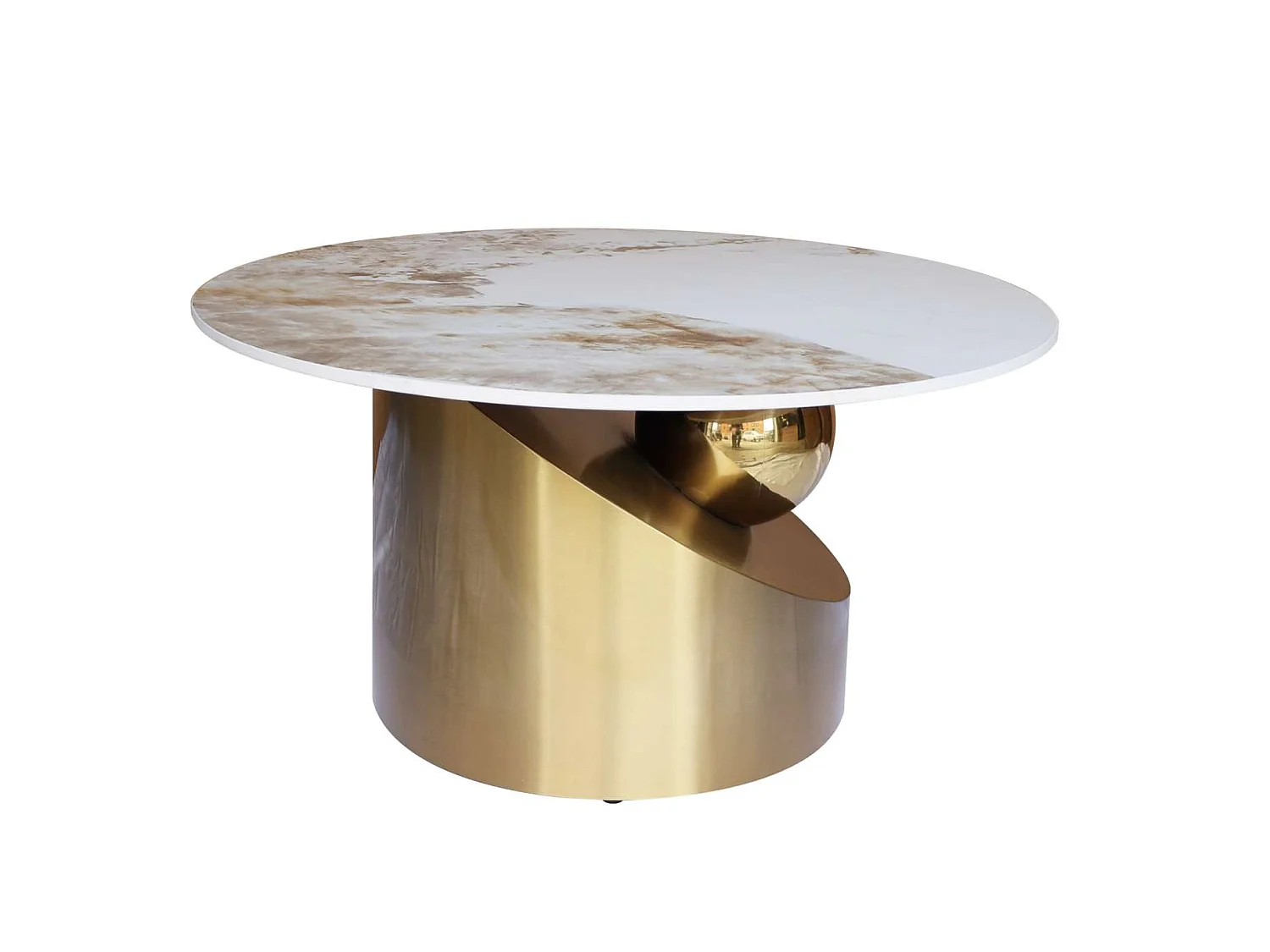 Salontafelset 80x80x43 cm goud Modig M60
