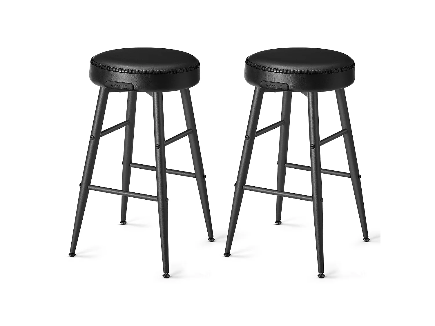 Barstolar, 49,5x49,5x63 cm, Svart