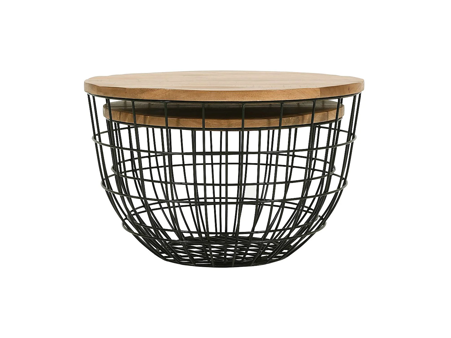 Table set 76x48.5x76 cm Black Avola AV2330-26B