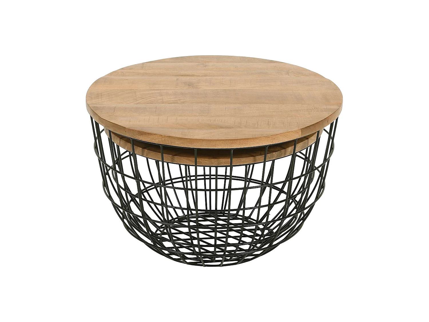 Table set 76x48.5x76 cm Black Avola AV2330-26B