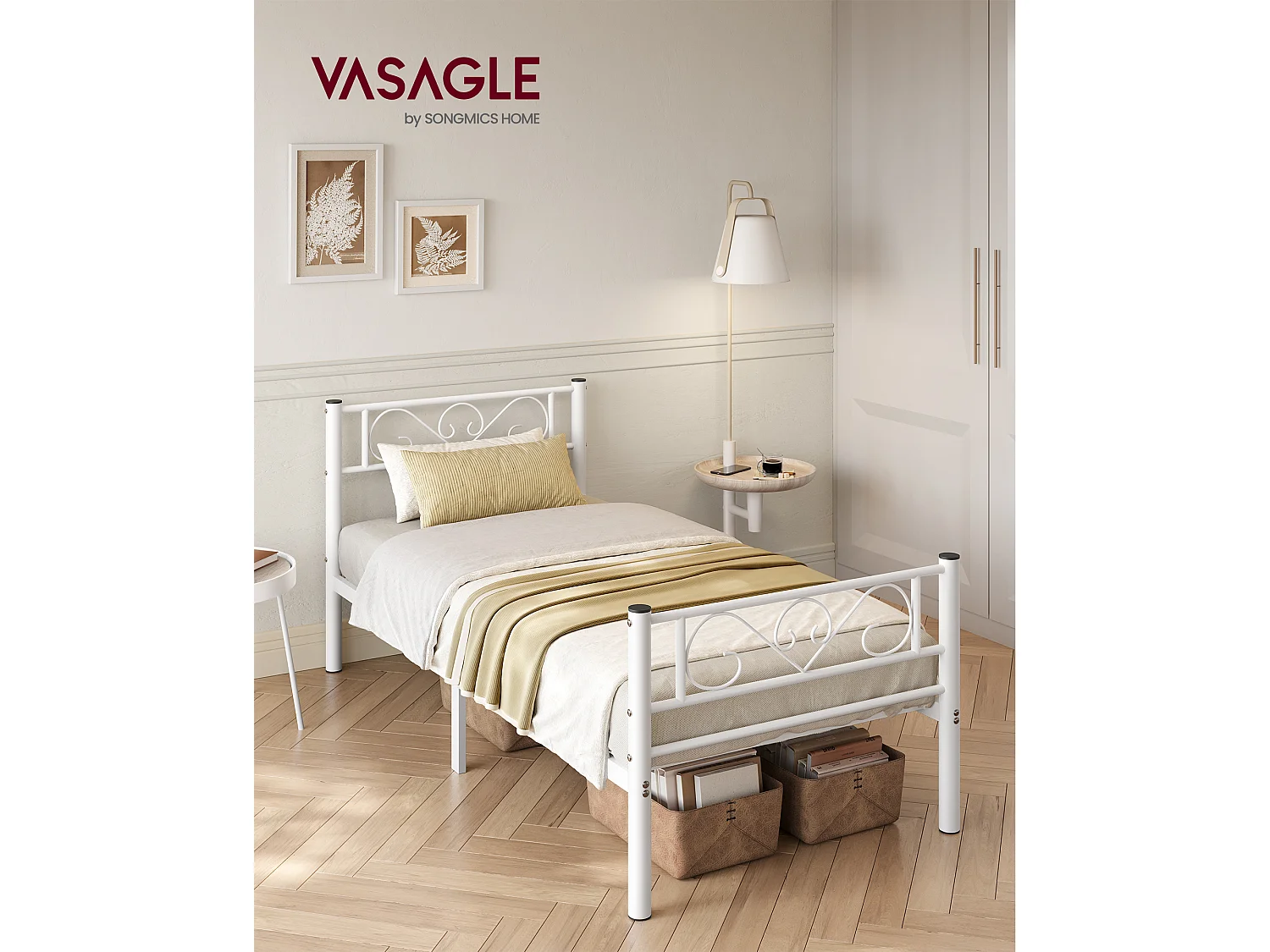 Struttura letto 198x91,8x86,4 cm bianco