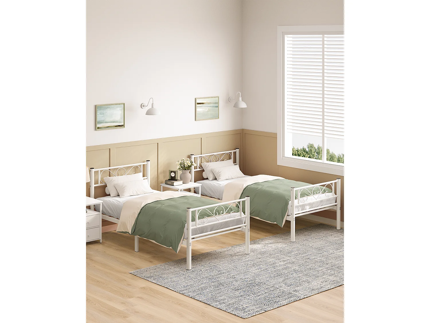 Struttura letto 198x91,8x86,4 cm bianco