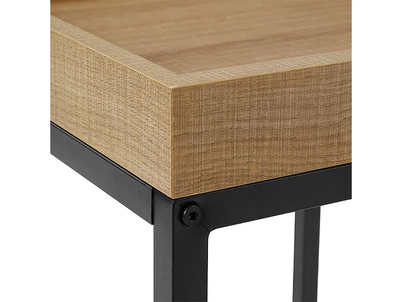 Nesting Table 45x40x55 cm Rustic brown vasagle