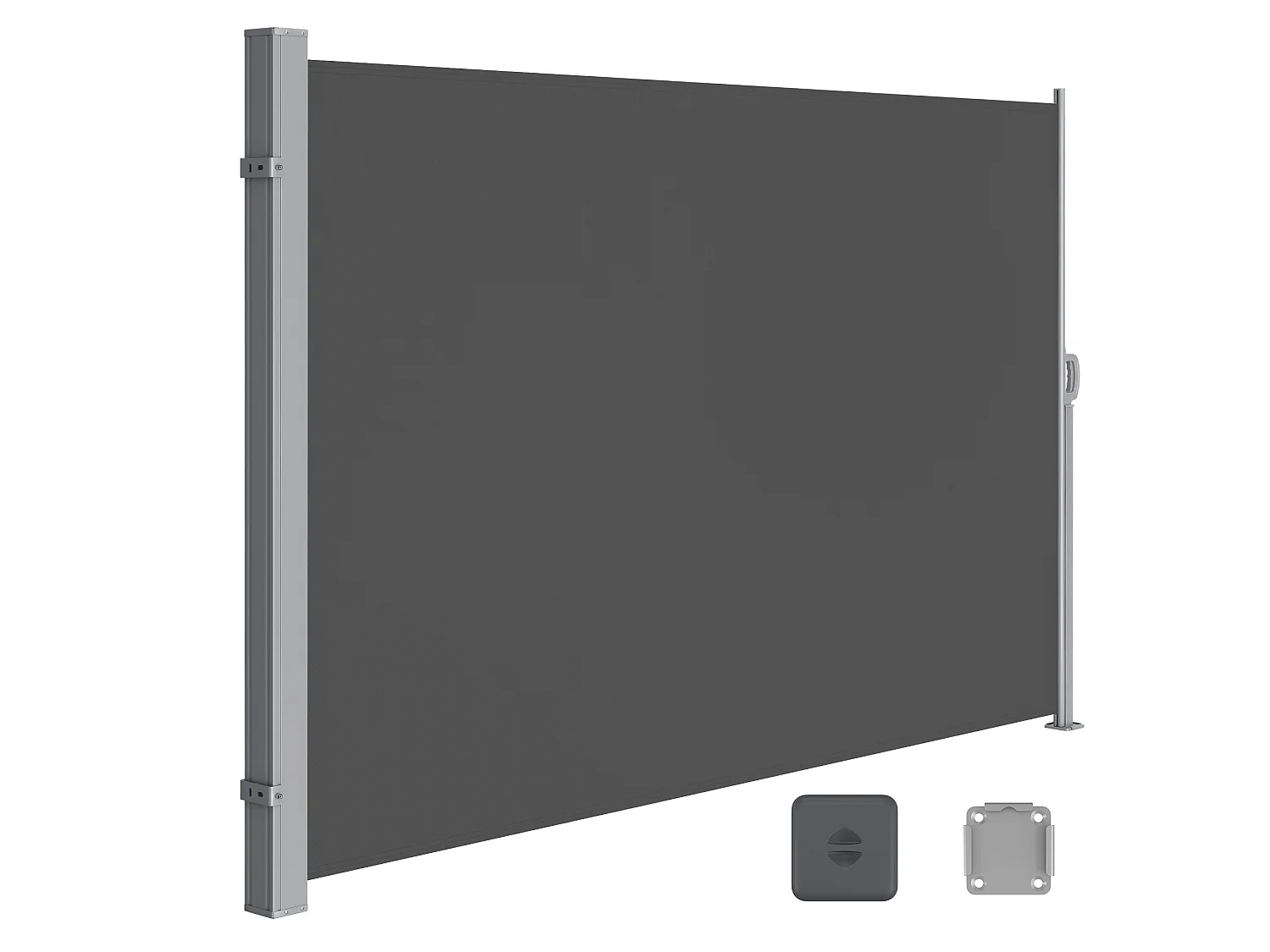 Seitenmarkise 160x300 cm grau