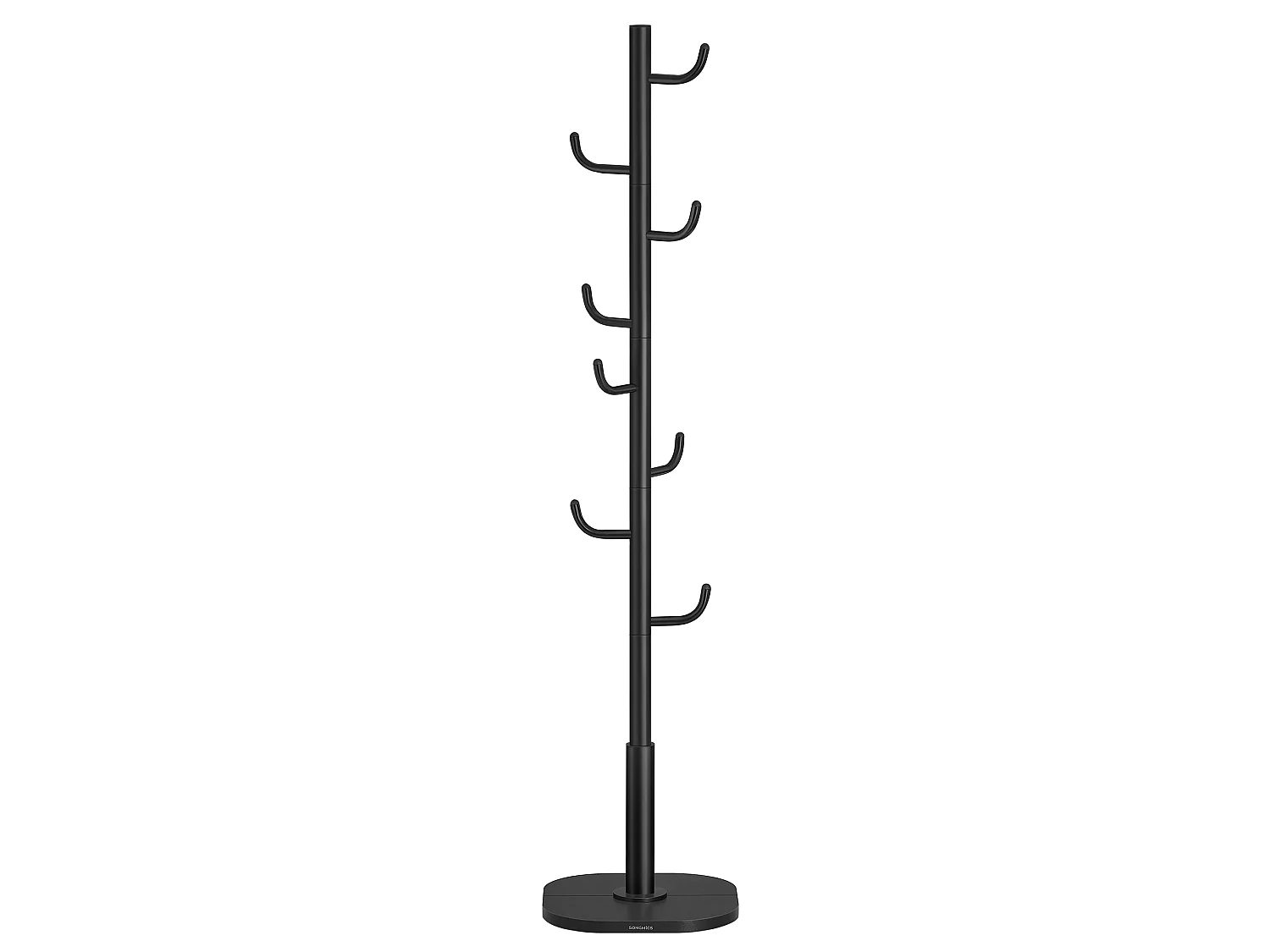 Porte-manteau 40x40x175,3 cm noir