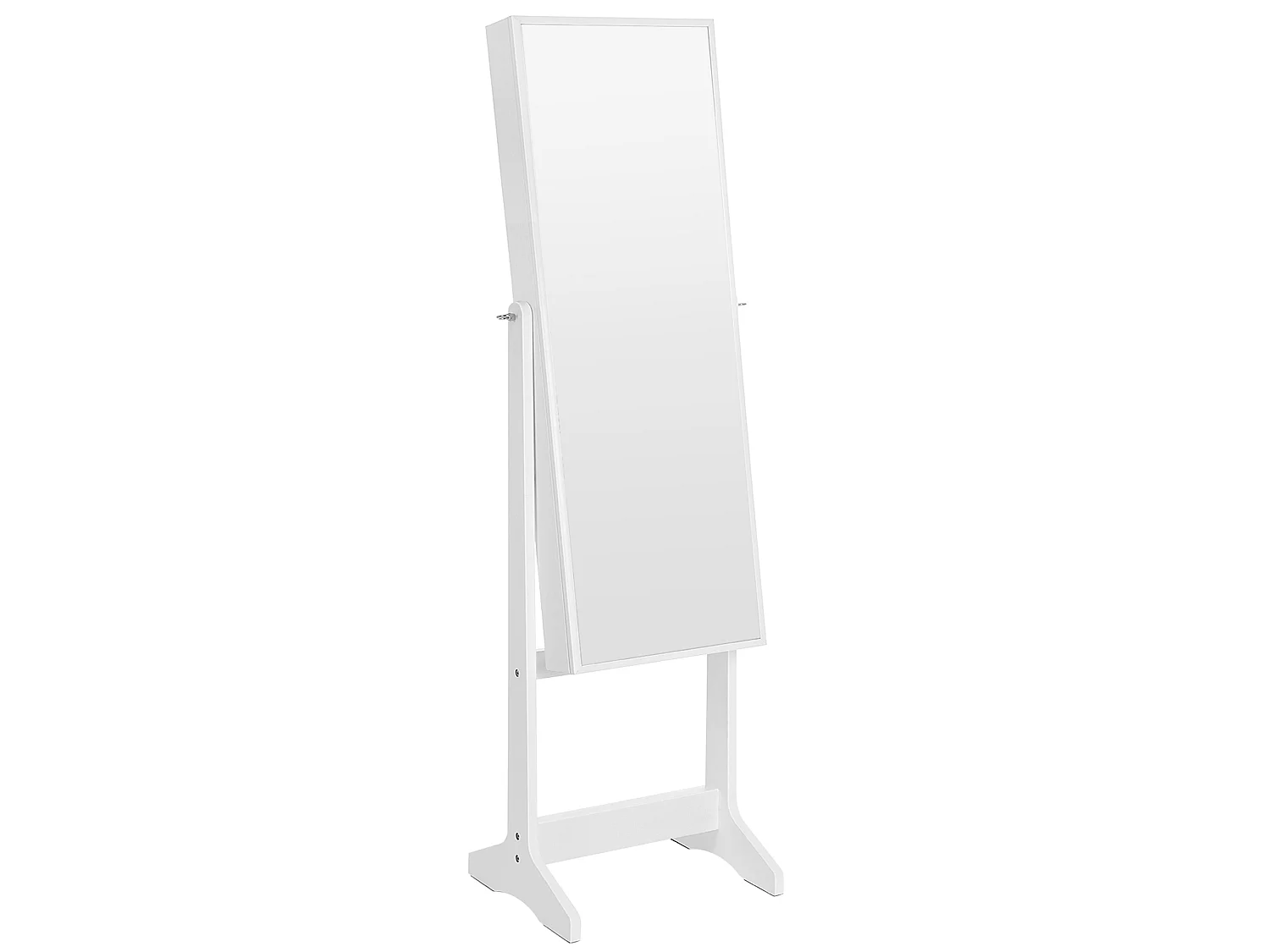 Armario para joyas 151,5x41x36,5 cm blanco
