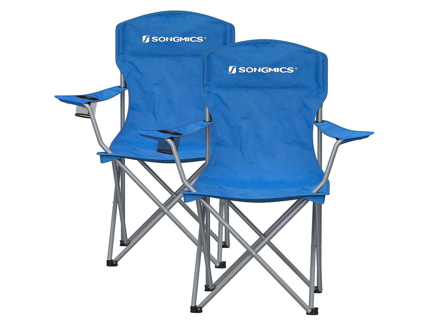 Campingstoel 76x51,5x95,5 cm blauw