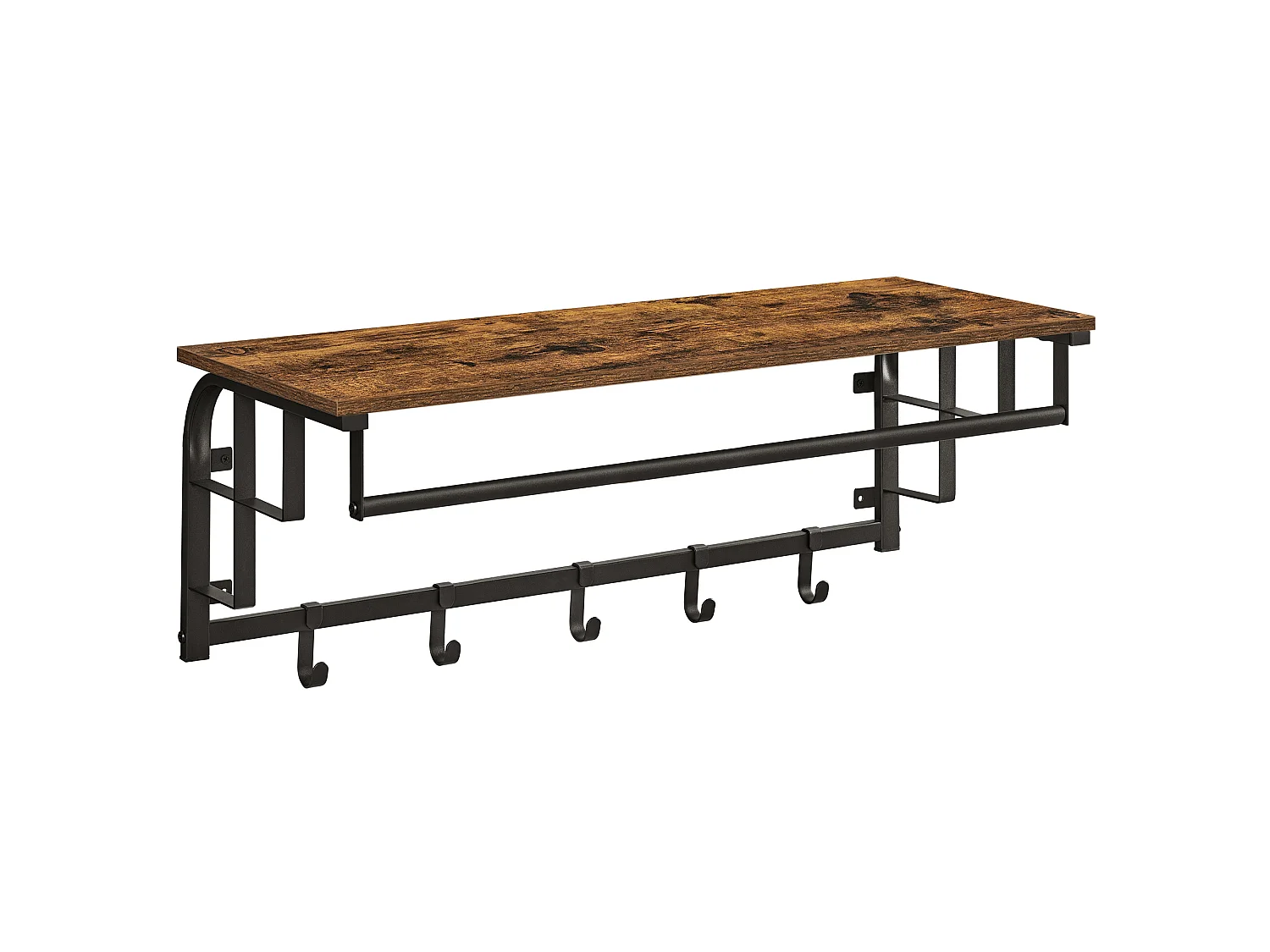 Coat Rack 80x30x27 cm black rustic brown