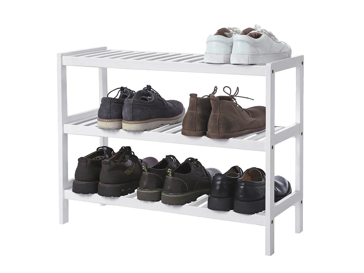 Étagère à chaussures 70x26x55 cm blanc