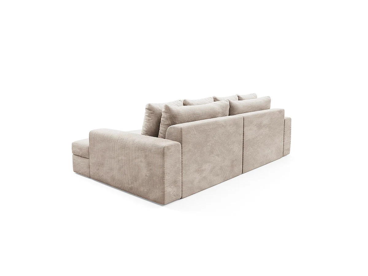 Canapé 3 places en tissu taupe PAOLA