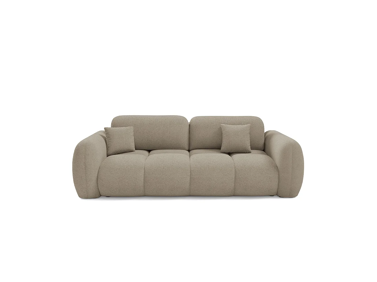 Canapé convertible 3 places avec coffre Livio Beige