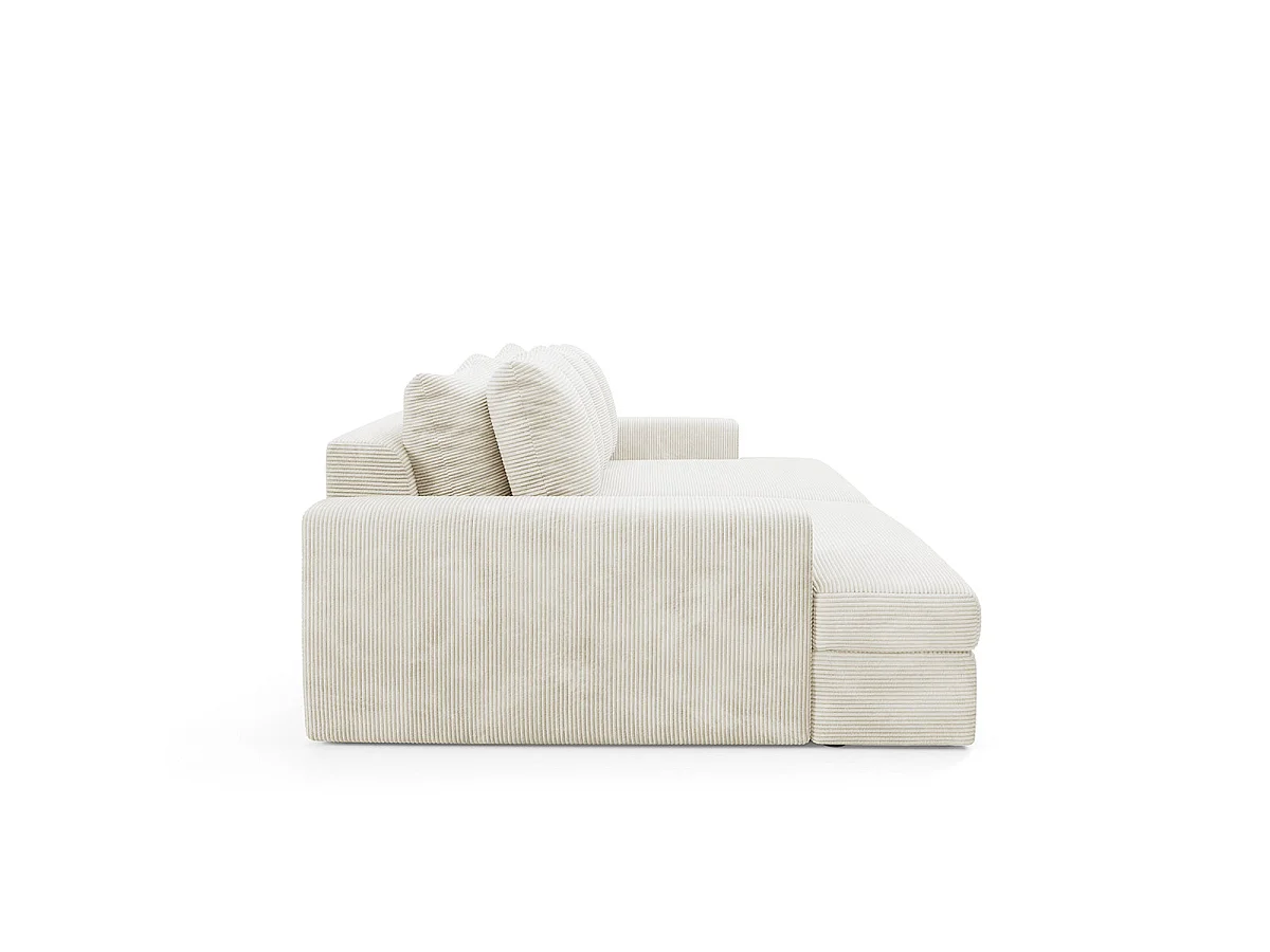 Canapé 3 places en tissu blanc PAOLA