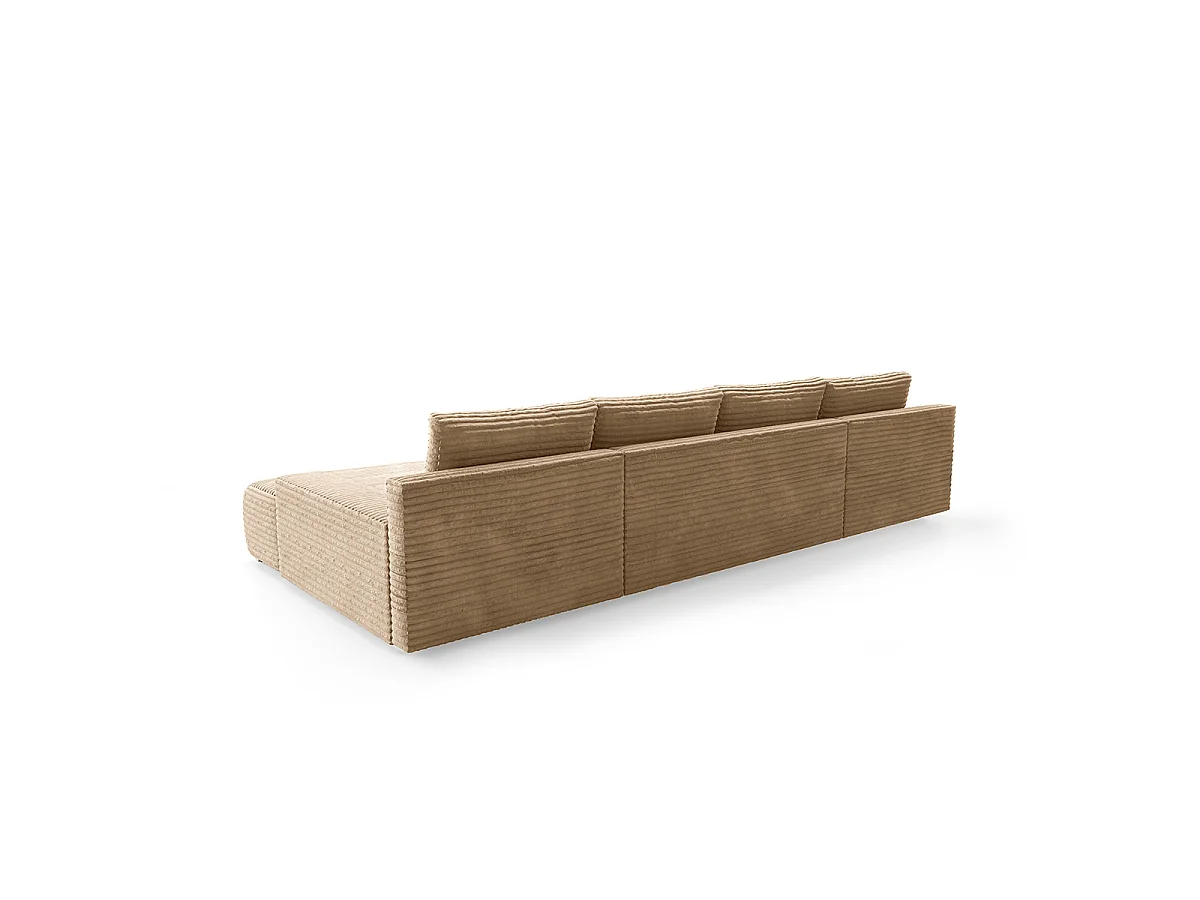 Canapé en U 4 places convertible avec coffre Ivana Beige