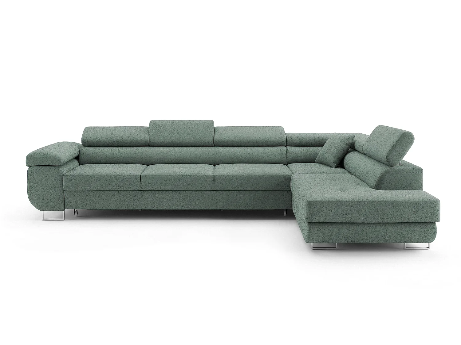 CANAPÉ COMFORTINO PASTI L-Form Canapé avec Fonction de Couchage et Compartiment de Rangement Bordeaux Angle Gauche