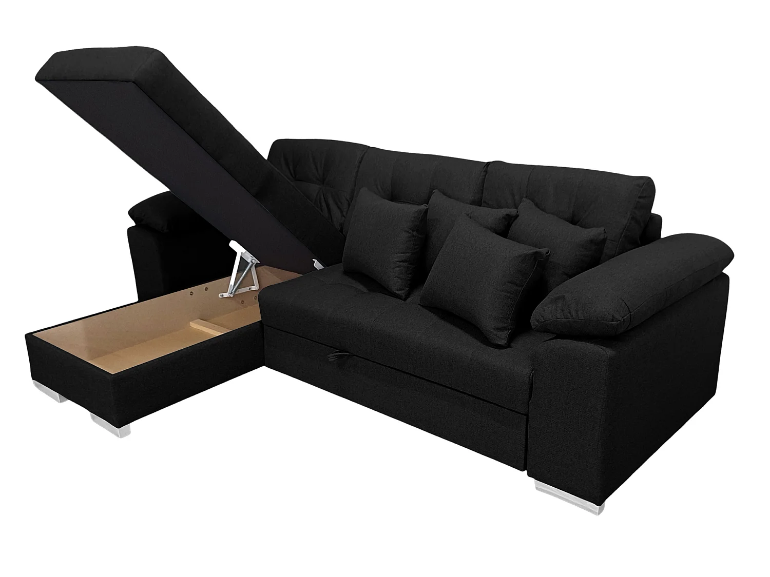 Canapé COMFORTINO FURNITURE Big PASTI en forme de U avec fonction lit et compartiment de rangement