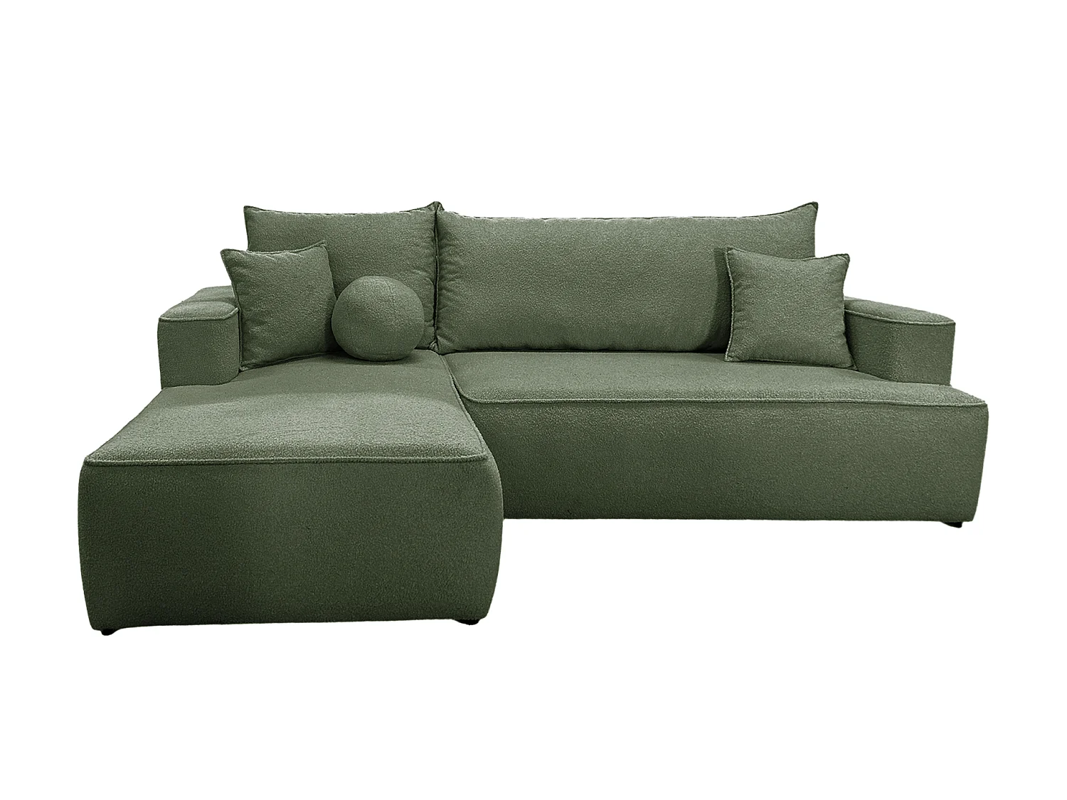 Canapé-lit Comfortino Furniture Miki en forme de U avec rangement gris clair