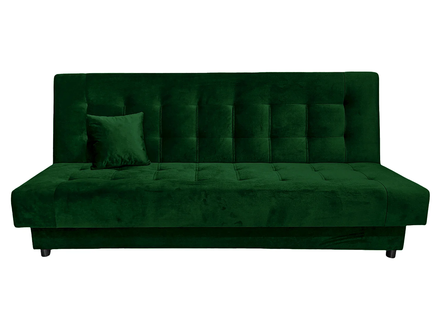 Canapé-Lit Grand PASTI en Forme de U avec Rangement en Tissu Velours Vert Sauge - Design Moderne