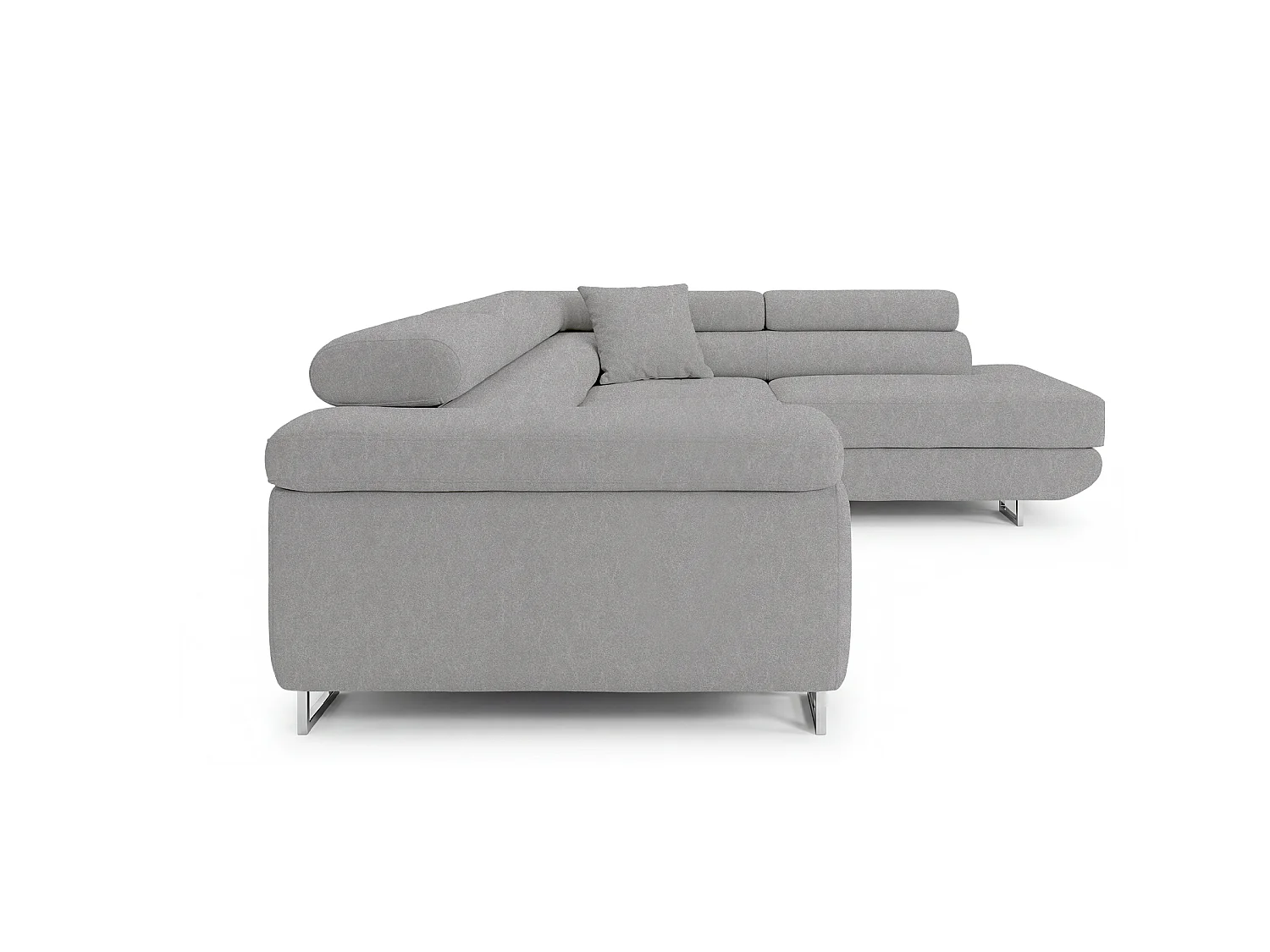 Canapé-lit Comfortino Furniture NOTA L-Form en Velours avec Rangement Marron Angle Gauche
