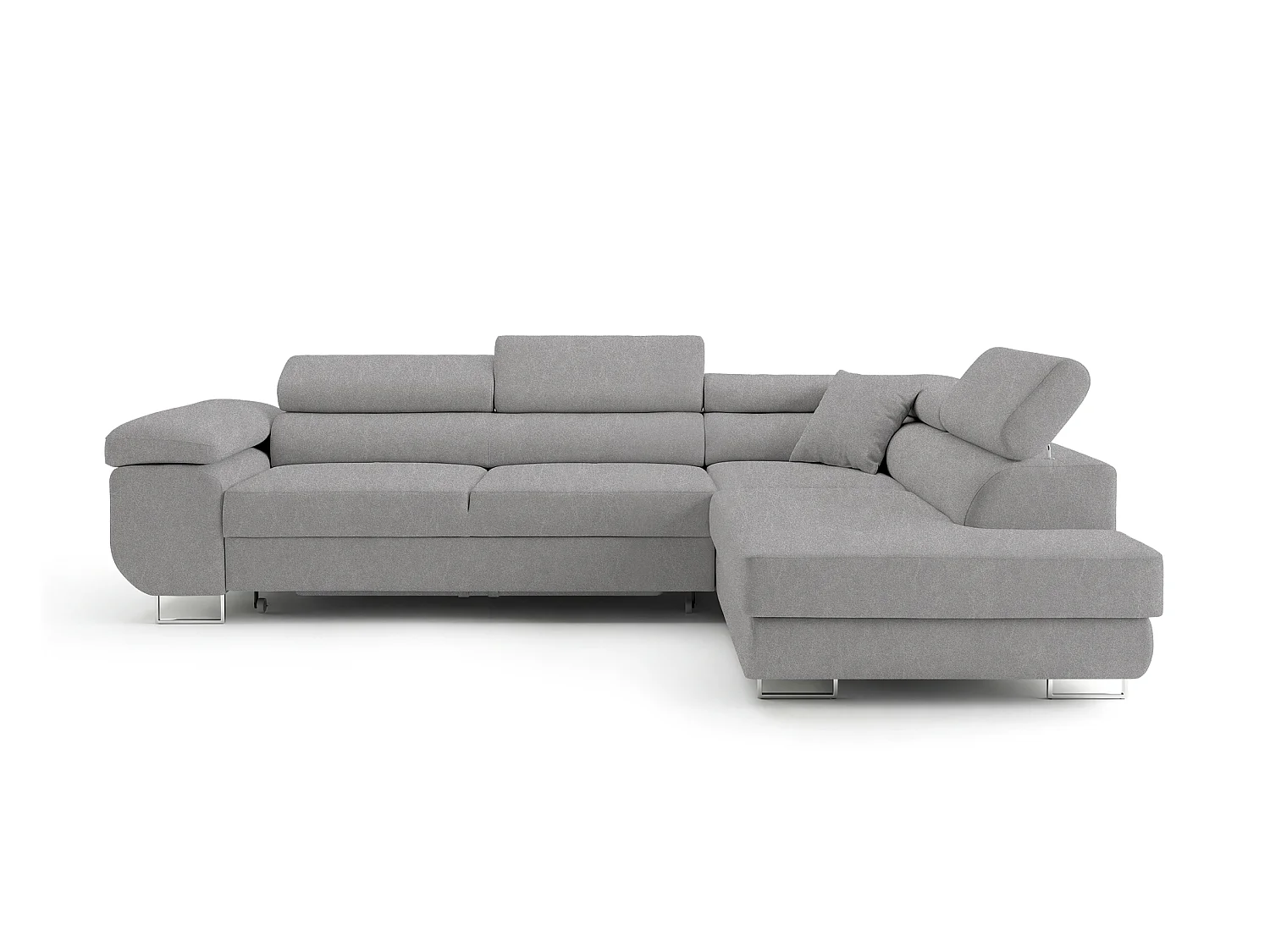 Canapé-lit Comfortino Furniture NOTA L-Form en Velours avec Rangement Marron Angle Gauche