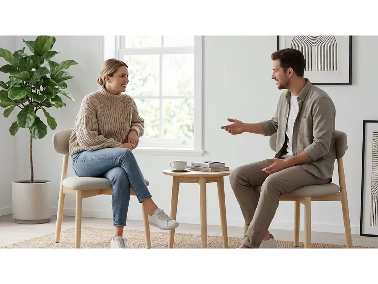 2er-Set Esszimmerstühle aus Massivholz, robust und elegant, Beine aus Naturholz, Braun