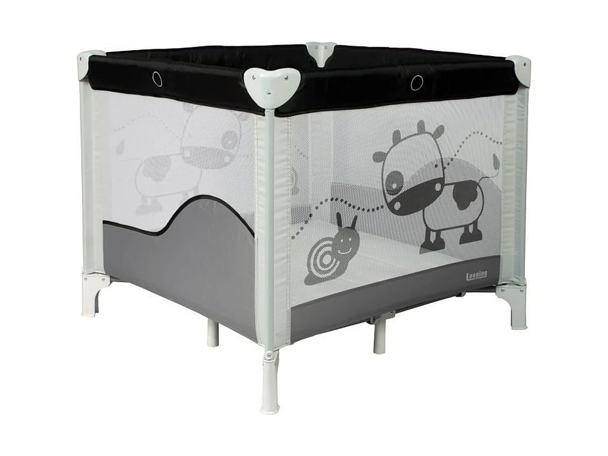 Parc bébé pliable BAMBISOL 90 x 90 cm avec rehausse et sac de transport