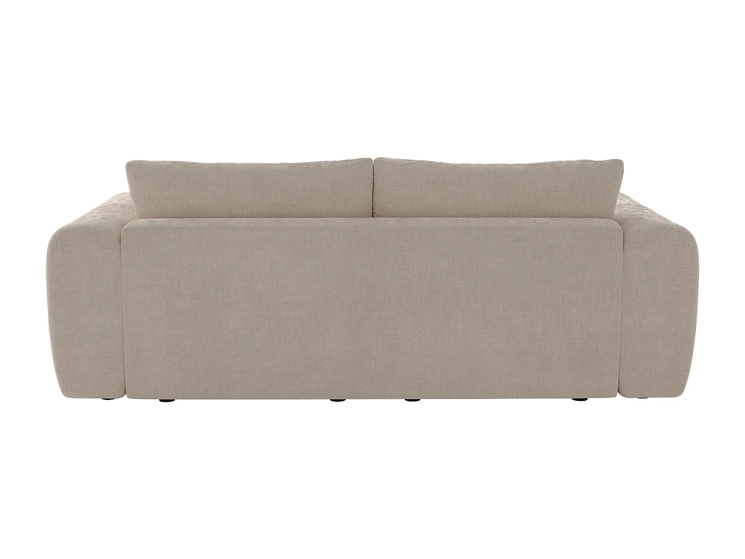 Zitbank 3 plaatsen in beige stof POLIRIA
