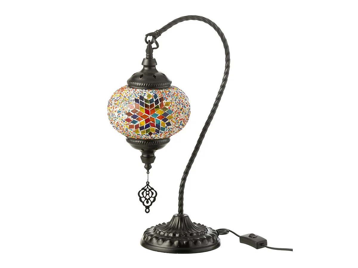 Lampe à Poser Mosaïque Design "Neal" 44cm Multicolore