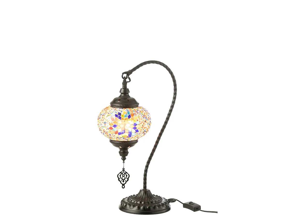 Lampe à Poser Mosaïque Design "Neal" 44cm Multicolore
