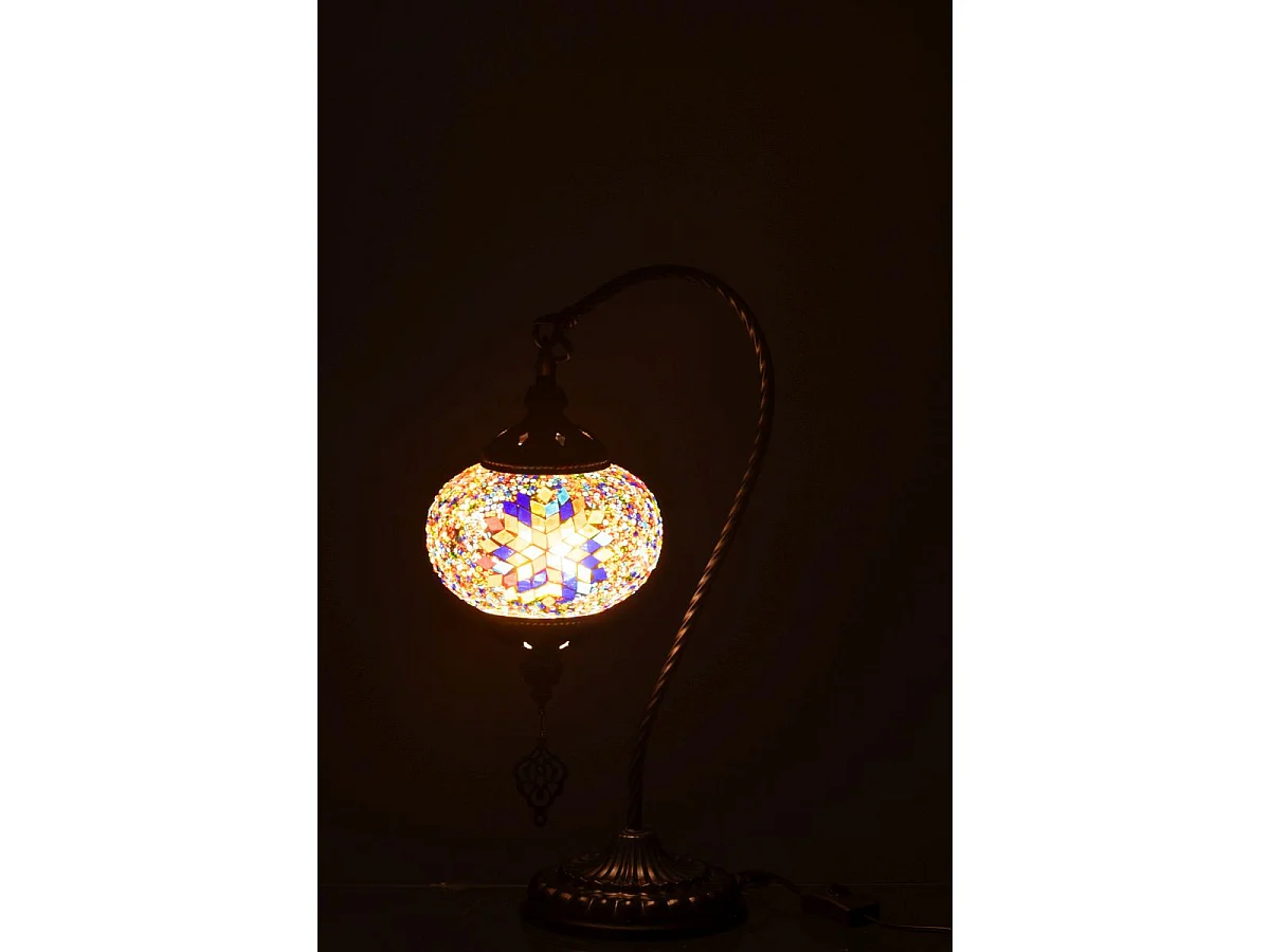 Lampe à Poser Mosaïque Design "Neal" 44cm Multicolore
