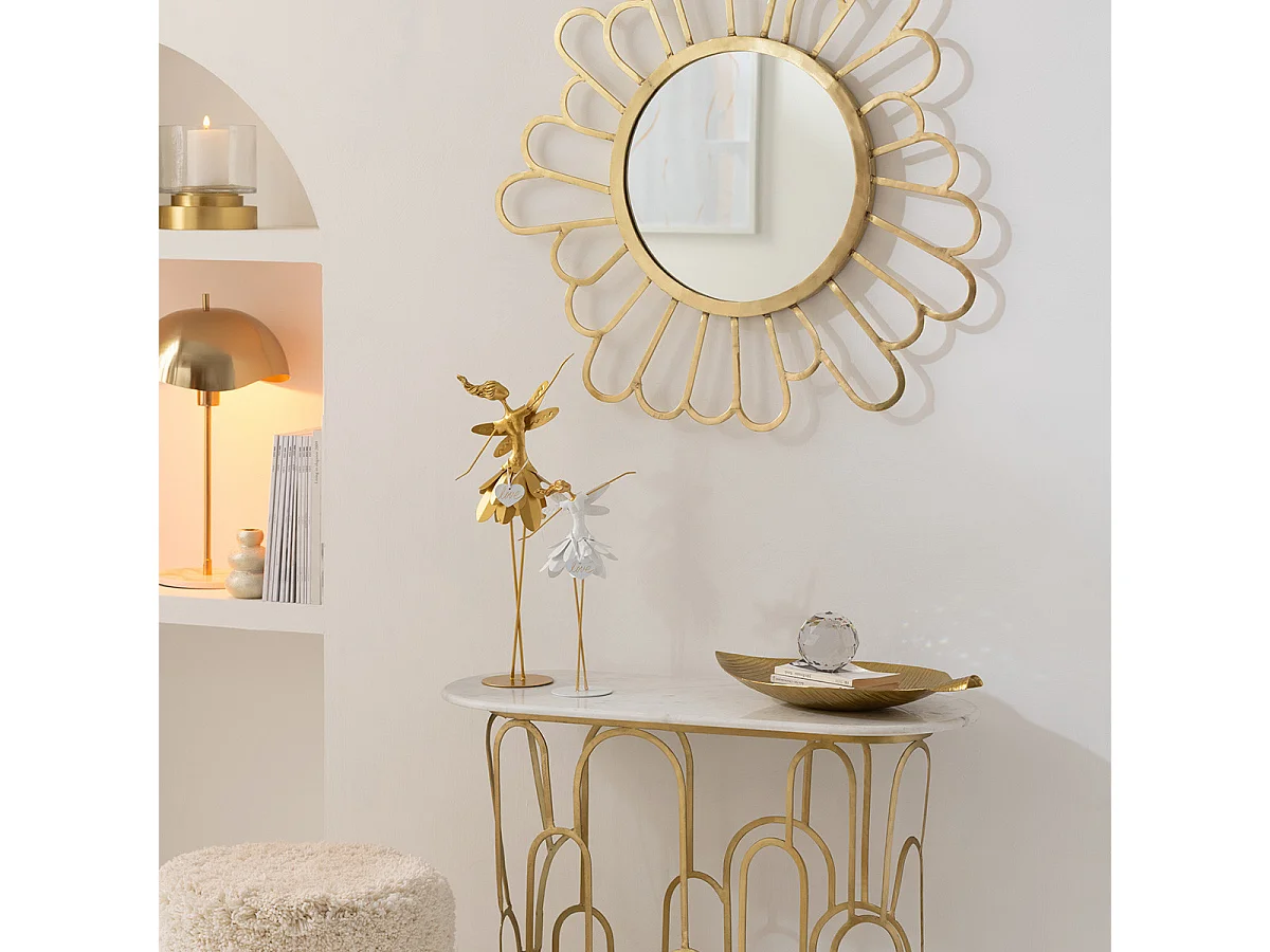 Lampe à Poser en Métal "Elias" 56cm Or