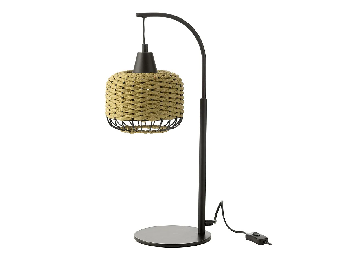Lampe à Poser Lanterne en Métal "Eldon" 52cm Vert